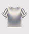 T-shirt a maniche corte in cotone bambina bianco AVALANCHE/ MEDIEVAL