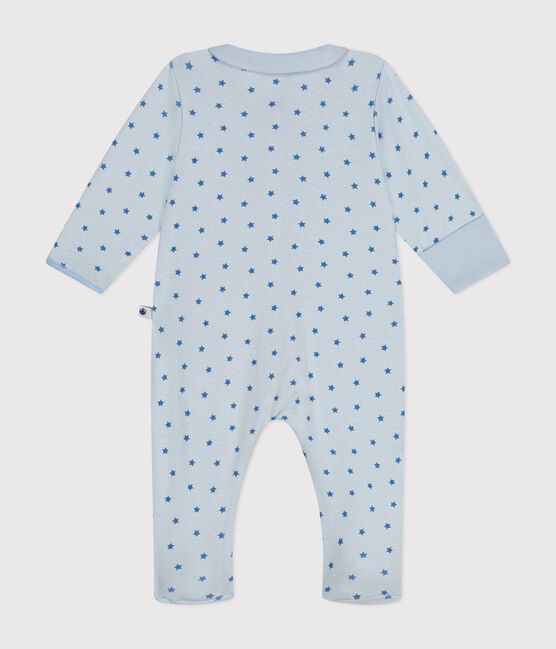 Pigiama in cotone con stampa neonato blu GOMME/ BEACH
