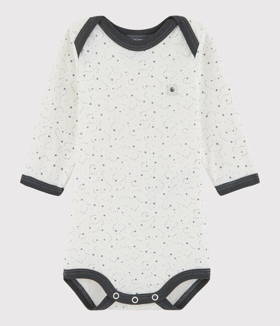 Body manica lunga bebè unisex bianco MARSHMALLOW/bianco ORAGE