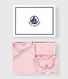 Set regalo 2 pezzi in velluto con body con stampa a cuori neonato
