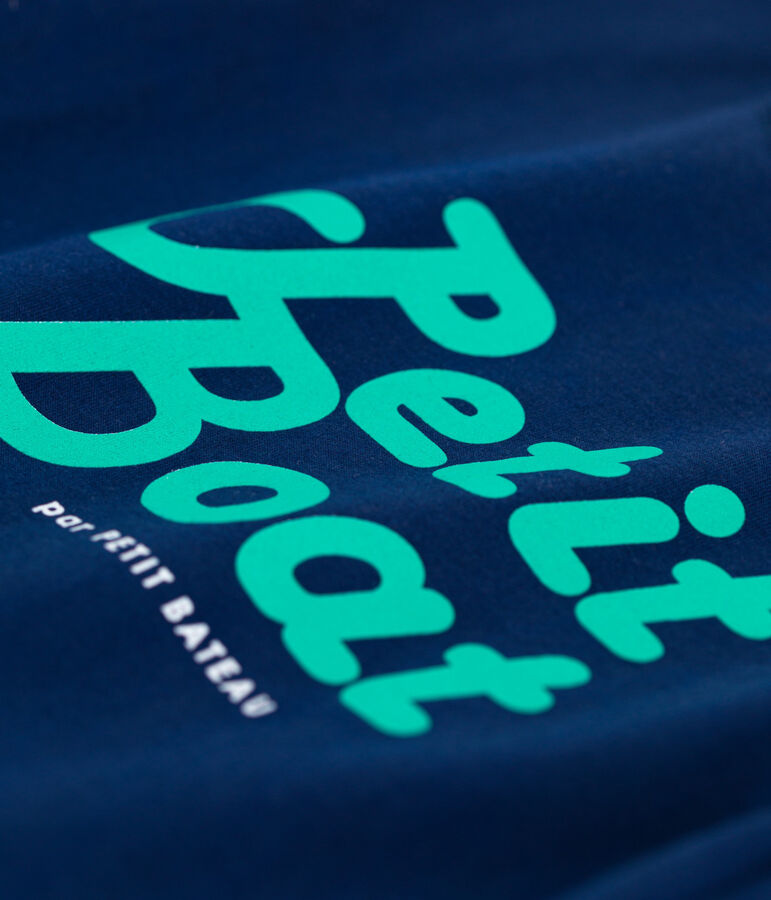 T-shirt  maniche corte in cotone bambino blu