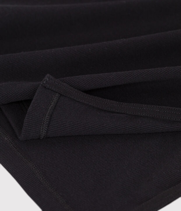 Abito canotta lungo in cotone donna nero