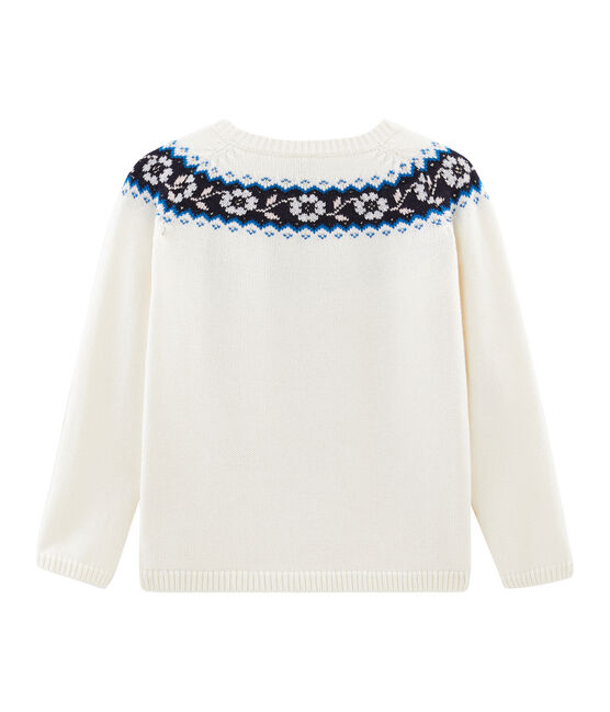 Pull bambina bianco MARSHMALLOW/bianco MULTICO