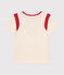 T-shirt in jersey bambina ecru AVALANCHE