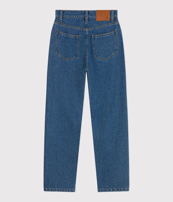 Pantaloni donna in denim dal taglio dritto blu DENIM MOYEN