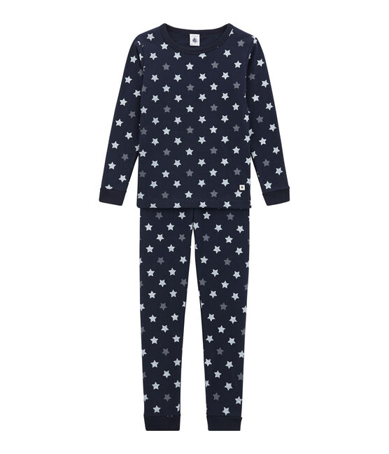 Pigiama per bambino blu SMOKING/bianco MULTICO