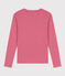 T-shirt L'ICONIQUE girocollo in cotone da donna rosso CORRIDA/bianco MARSHMALLOW
