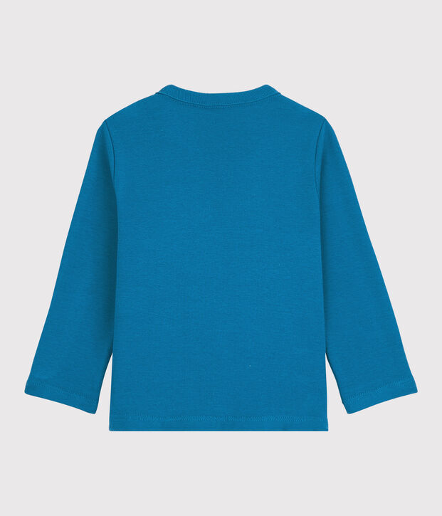 T-shirt in cotone beb&egrave;. blu