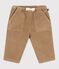 Pantaloni in velluto tinta unita neonato beige ROCHE CLAIR