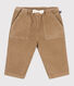 Pantaloni in velluto tinta unita neonato