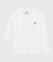 T-shirt in cotone e lino bambino bianco MARSHMALLOW