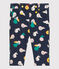 Pantalone in velluto bebè. blu SMOKING/bianco MULTICO