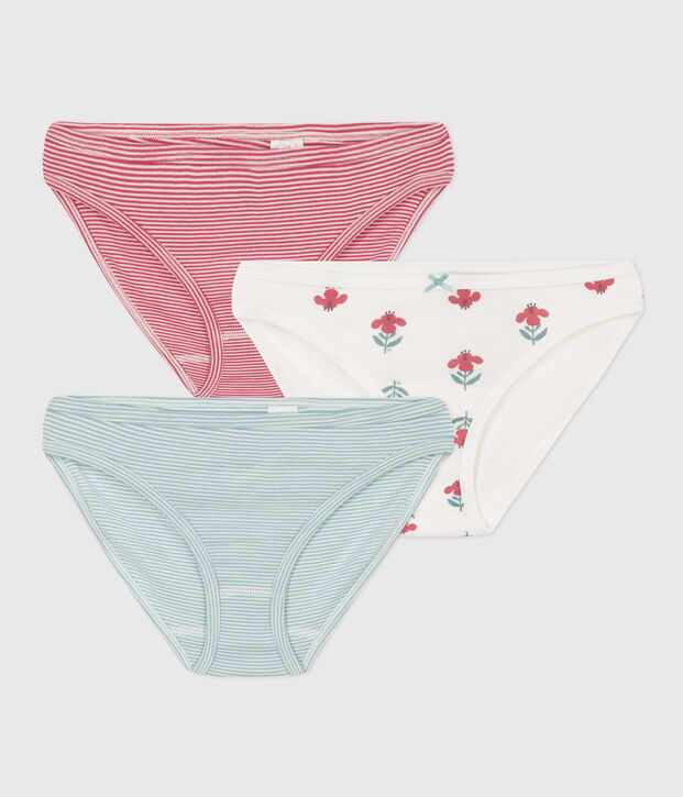 Confezione da 3 slip in cotone donna multicolore