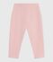 Pantaloni in cotone tinta unita neonato rosa JOLI