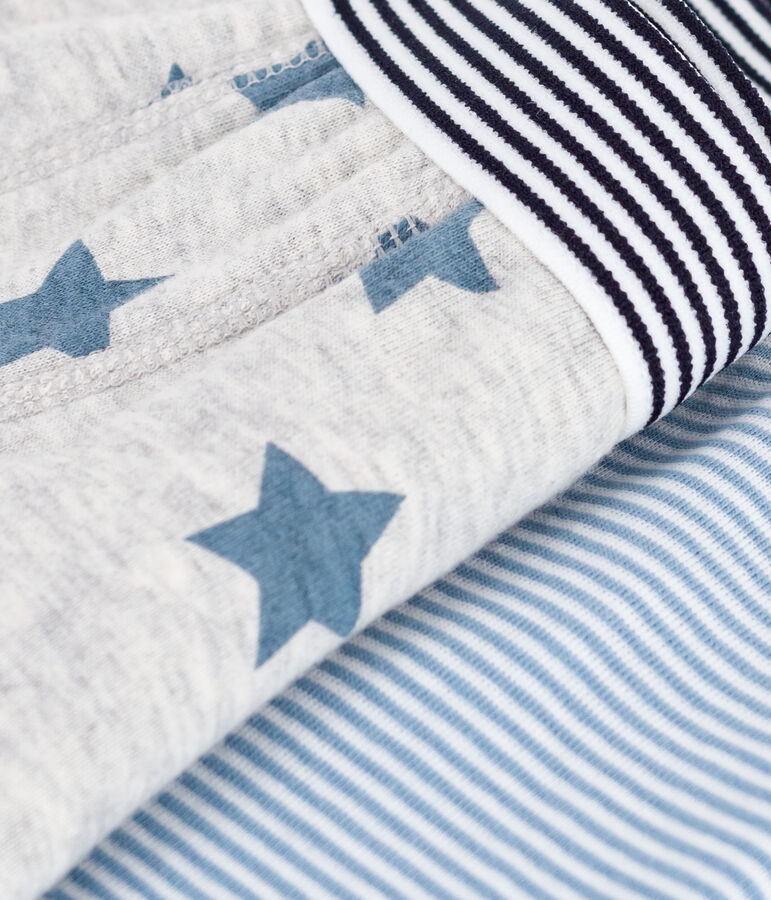 Set di boxer in cotone con stampa di stelle bambino multicolore