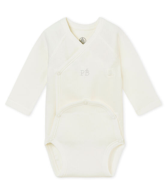 Nuovo body nascita a maniche lunghe bianco MARSHMALLOW