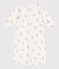 Tutina e sacco nanna con stampa in cotone bianco MARSHMALLOW/grigio GRIS