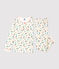Pigiama bambina fantasia a fiori in tubique bianco MARSHMALLOW/bianco MULTICO