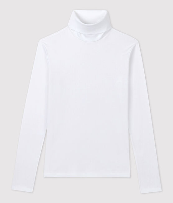 T-shirt lupetto L'ICONIQUE in cotone donna bianco ECUME