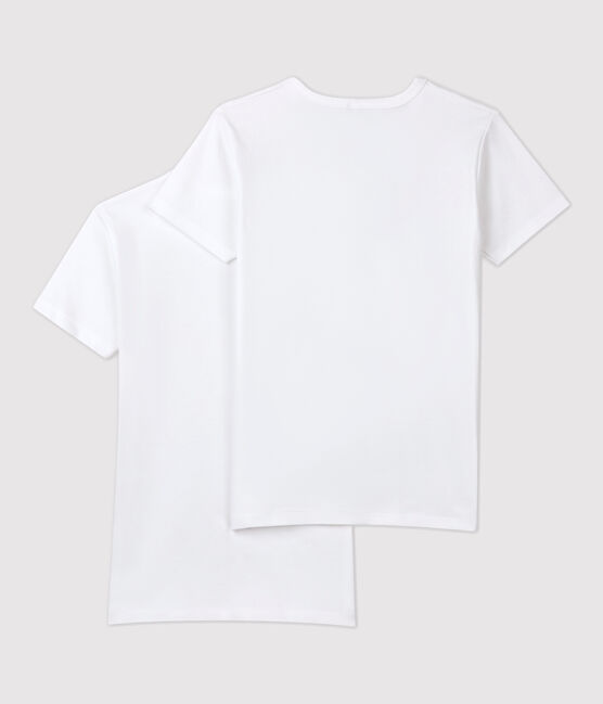 Confezione da 2 t-shirt manica corta bianche ragazzo variante 1