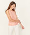 Canottiera donna in lino cangiante rosa ROSAKO/rosa COPPER