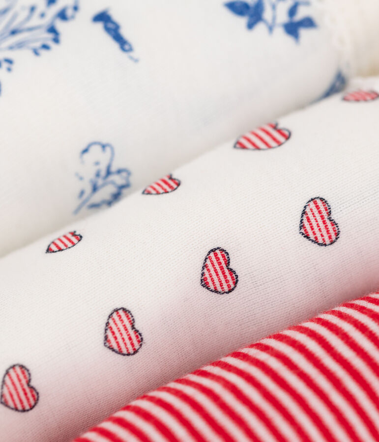 Trio slip bambina multicolore