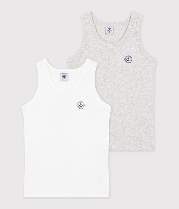 Lot de 2 d&eacute;bardeurs en coton multicolore