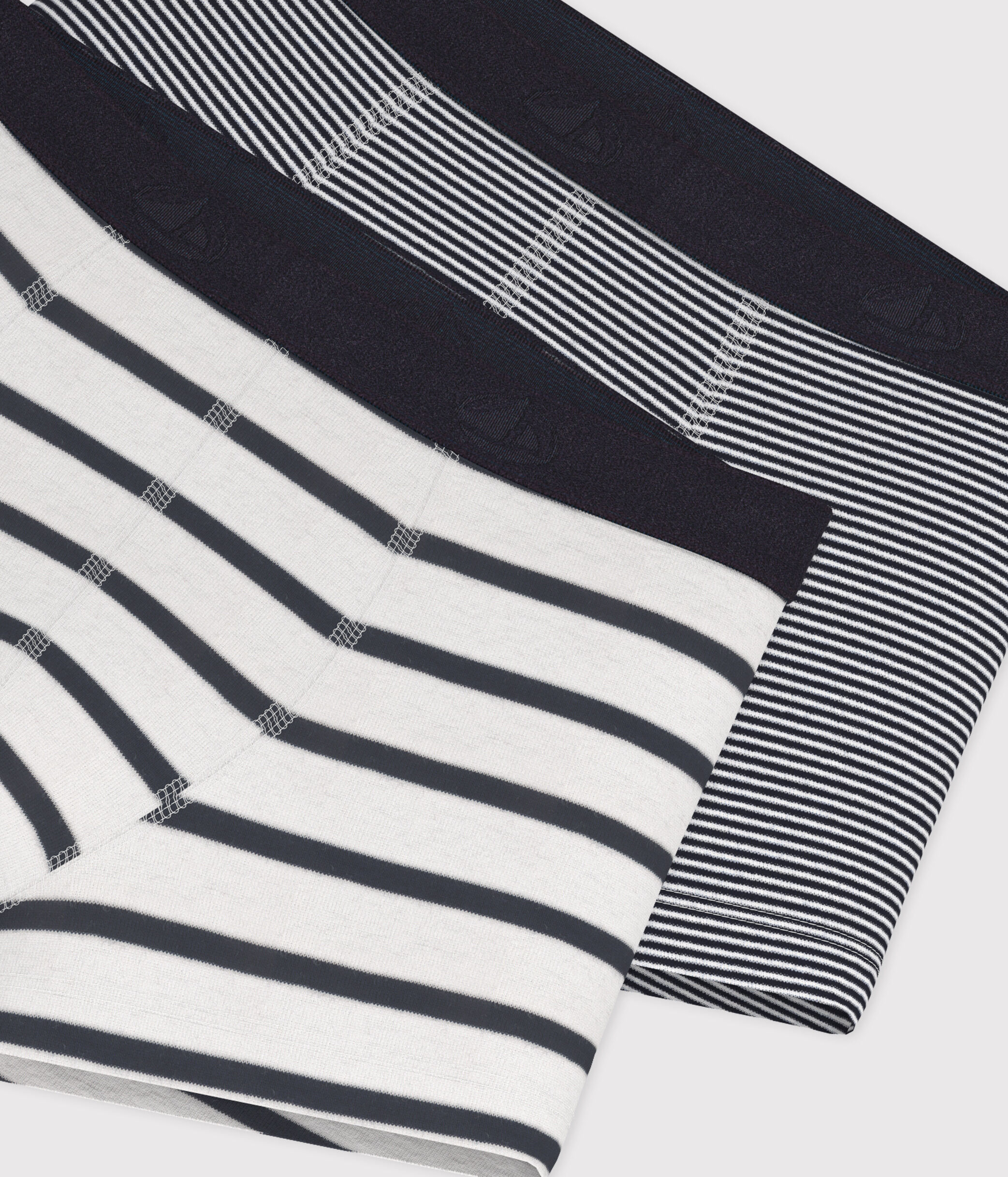 Confezione di 2 boxer a righe bambino multicolore