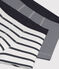 Confezione di 2 boxer a righe bambino variante 1