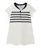 Tutina bebé bambino maniche corte bianco MARSHMALLOW/blu SMOKING