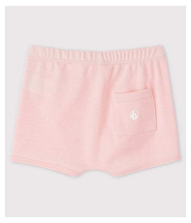Shorts per  beb&egrave; in cotone rosa