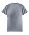 T-shirt uomo a righe bicolore blu MEDIEVAL/bianco MARSHMALLOW