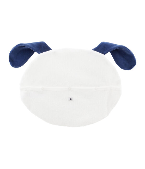 Riponi pigiama in spugna bouclette grattata bianco MARSHMALLOW/blu MEDIEVAL
