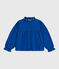 Blusa a maniche lunghe in twill di cotone tinta unita bambina OLYMPIC