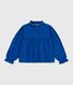 Blusa a maniche lunghe in twill di cotone tinta unita bambina