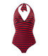 Costume da bagno donna intero a riga marinière