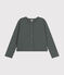 Cardigan con bottoni automatici in tubique Donna verde THUYA