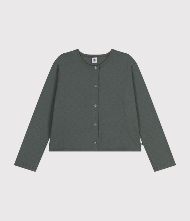 Cardigan con bottoni automatici in tubique Donna THUYA