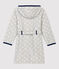 Vestaglia bambina/bambino in pile fantasia stellata grigio BELUGA/bianco ECUME