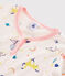 Camicia da notte fantasia bambina a costine rosa FLEUR/bianco MULTICO