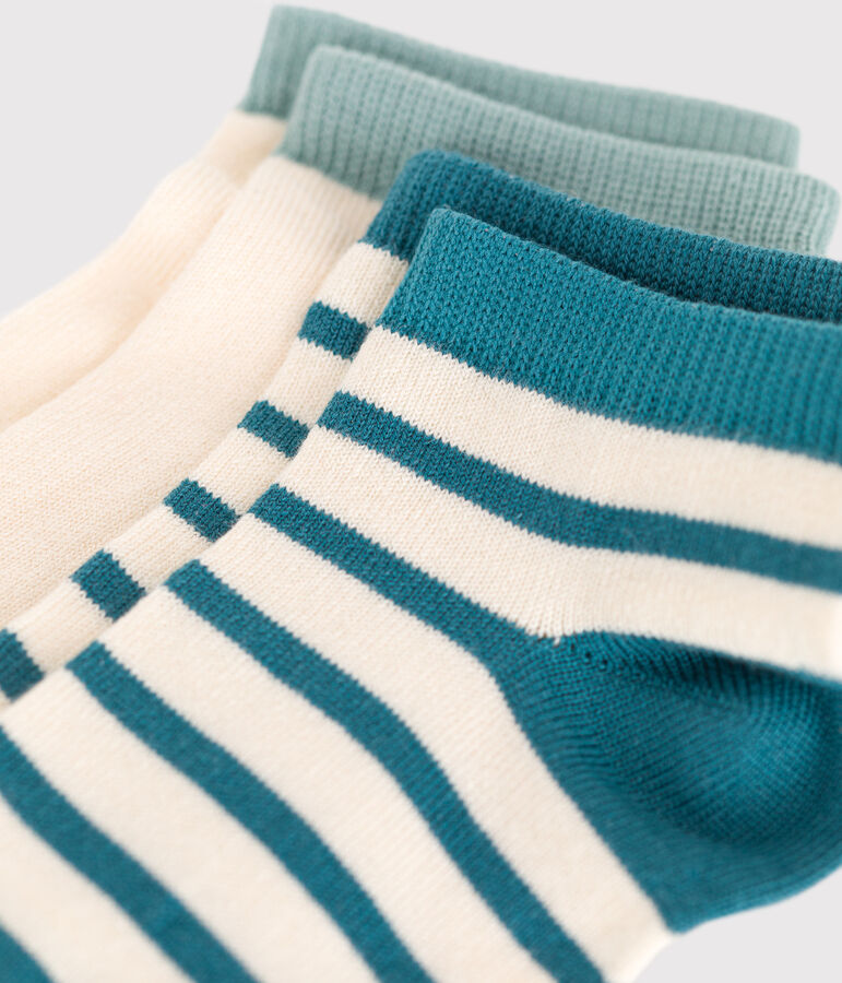 2 paia di calzini in cotone a righe bambino variante 1