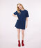 Camicia da notte a maniche corte in cotone donna blu INCOGNITO