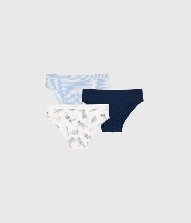 Lot de 3 slips en coton multicolore