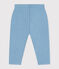 Pantaloni in tessuto felpato per bebè blu AZUL