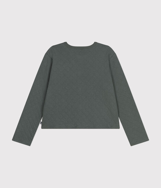 Cardigan con bottoni automatici in tubique Donna verde THUYA