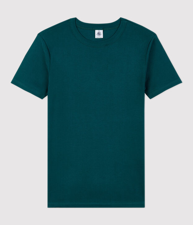 T-shirt girocollo iconica in cotone Donna verde