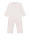 Tutina lunga per bambina in pile rosa VIENNE/grigio MISTIGRI