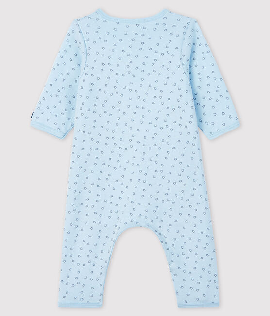 Bodyjama senza piedi da neonato blu a stelle a costine blu FRAICHEUR/grigio CONCRETE