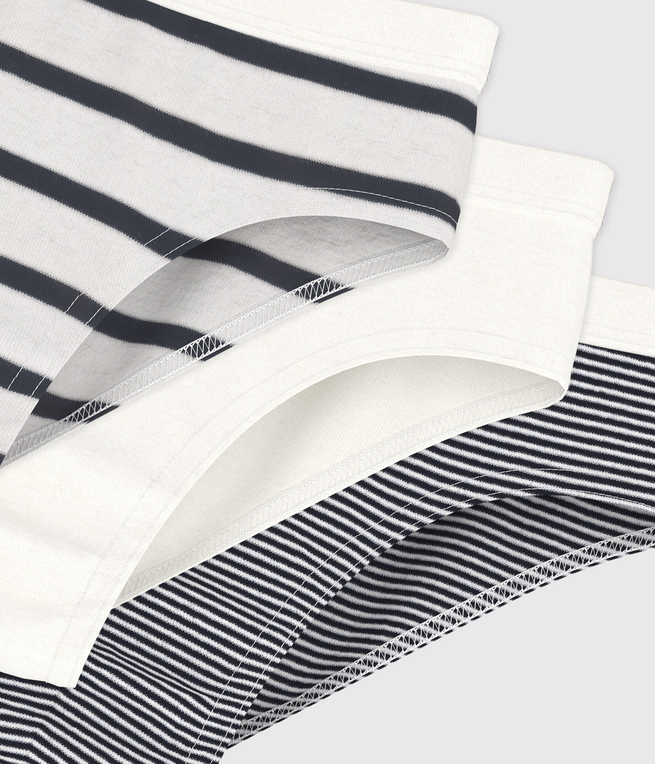 Confezione da 3 slip a righe bambino multicolore