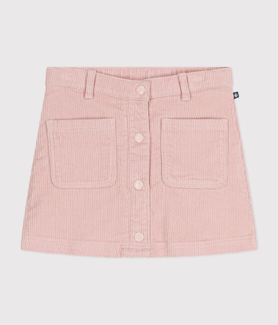 Gonna bambina in velluto rosa SALINE